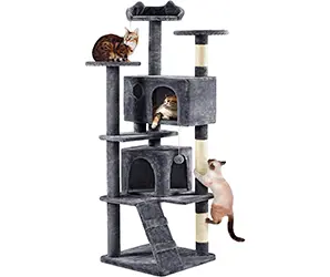 Árbol Rascador para Gatos Grandes Torre para Gatos adultos