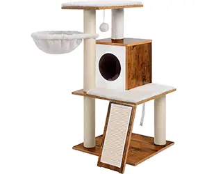 Árbol para Gatos, Altura de 96 cm, Color Nogal