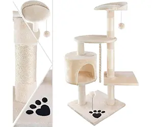 KESSER Árbol de Escalada para Gatos, con Troncos de sisal