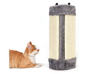 Rascador de Gatos para Esquina de Pared. Afilador de Garras de sisal