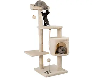 lionto Árbol rascador para Gatos Altura 112 cm, Beige