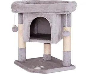 lionto Árbol rascador para Gatos Altura 60 cm
