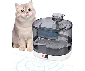 Fuente para Gatos Sin Cable Con Detector de Movimiento